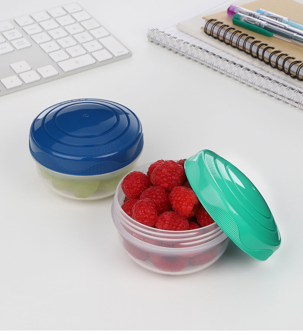Sistema Beholdere - 2-pak - Portionpod - 210 ml - Mørkeblå/Turki