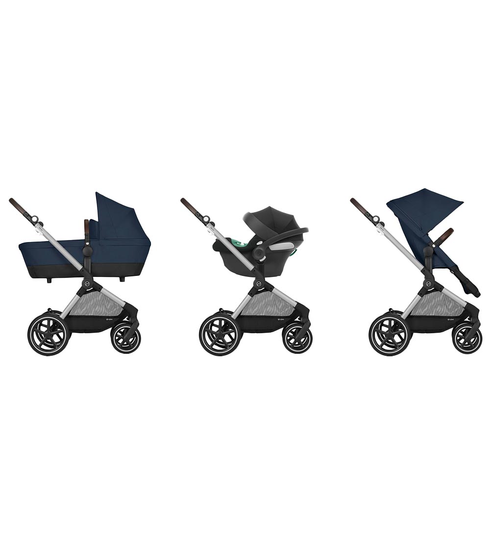 Cybex Klapvogn/Barnevogn - Eos Lux - 2-i-1 - Ocean Blue