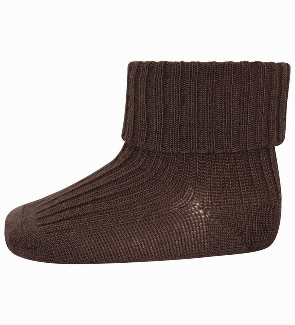 MP Strømper - Uld - Rib - Brown Melange