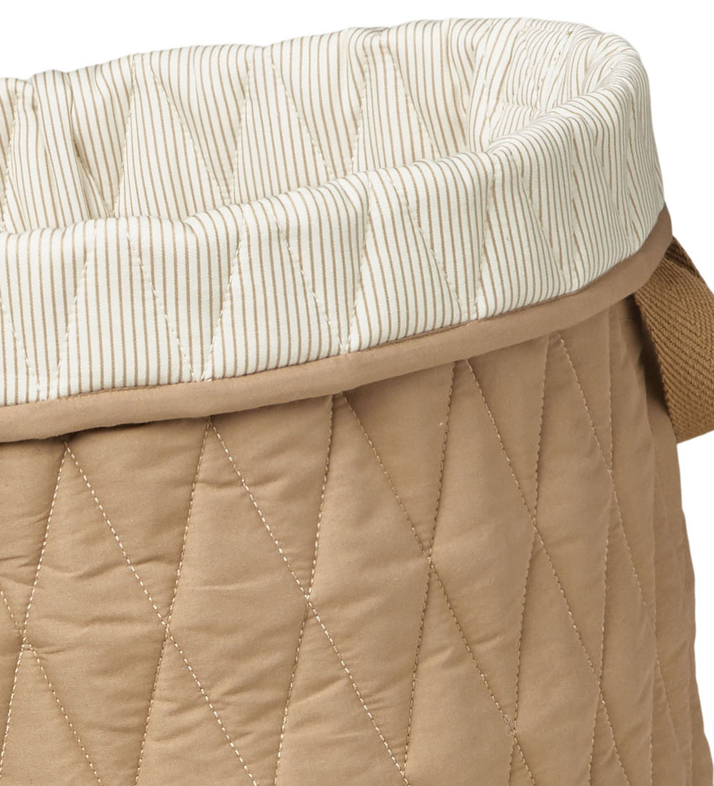 Cam Cam Opbevaringskurv - 40 cm - Classic Stripes Camel