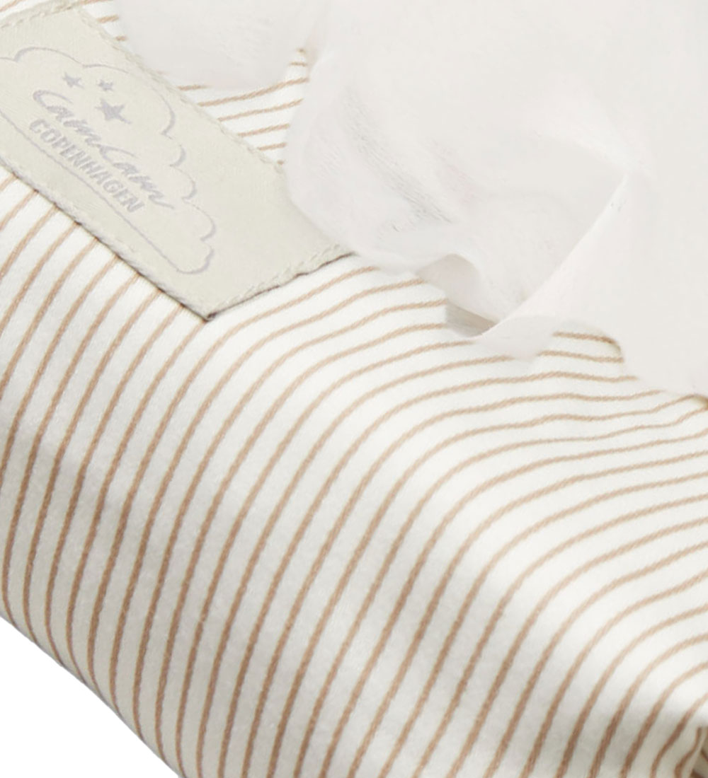 Cam Cam Vådserviet Etui - Classic Stripes Camel