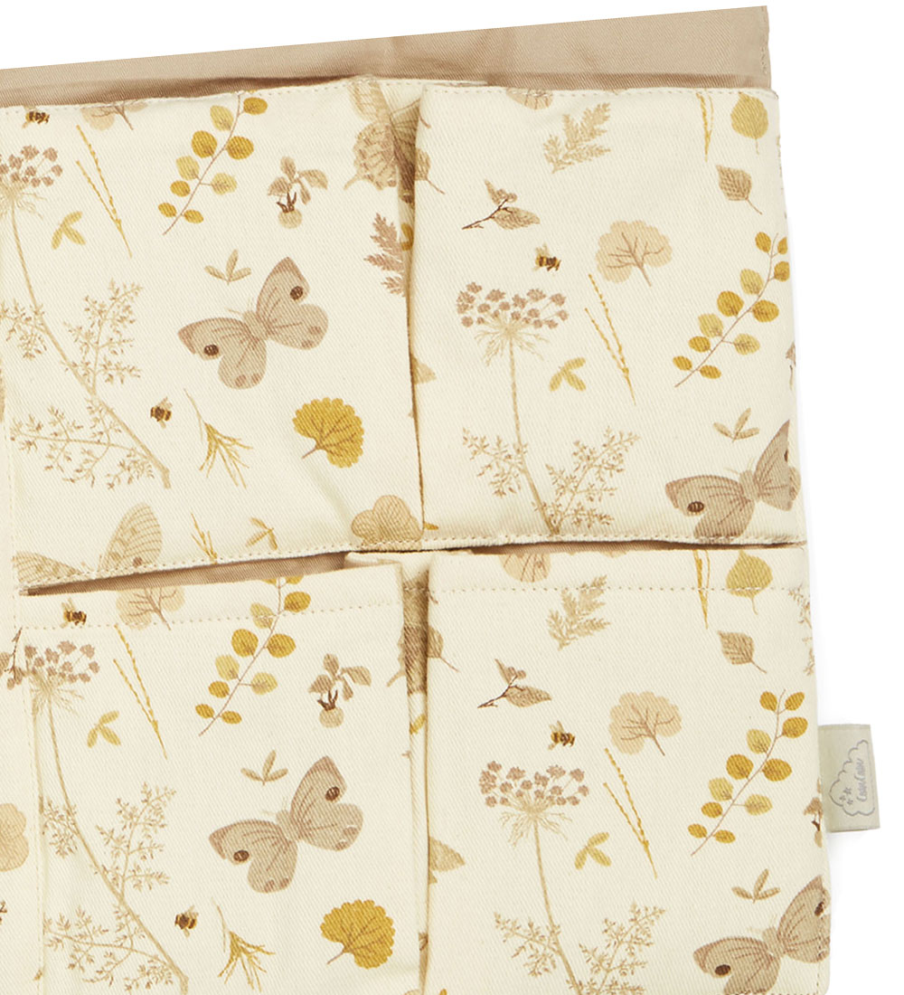 Cam Cam Sengelomme - 42x24 cm - Beige m. Blade/Sommerfugle