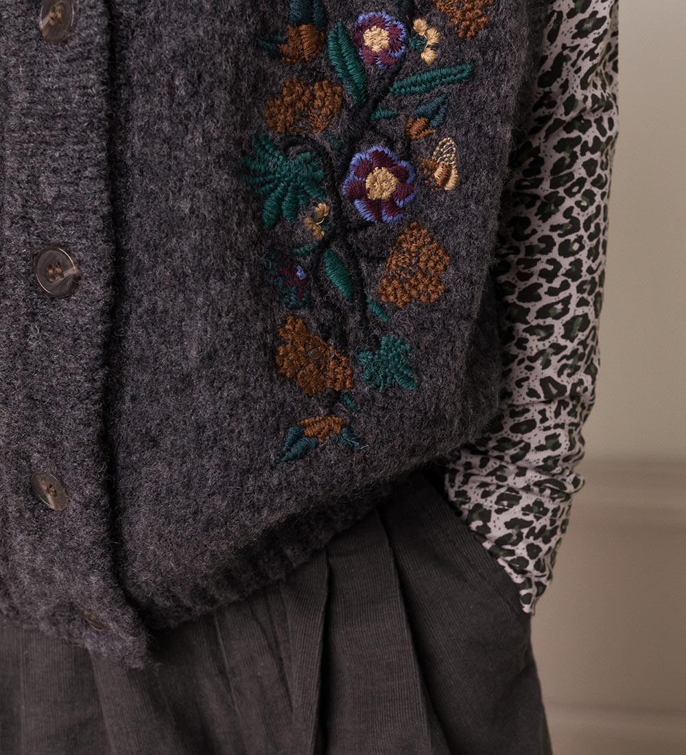 MarMar Vest - Strik - Uld - Taso - Dark Grey Melange
