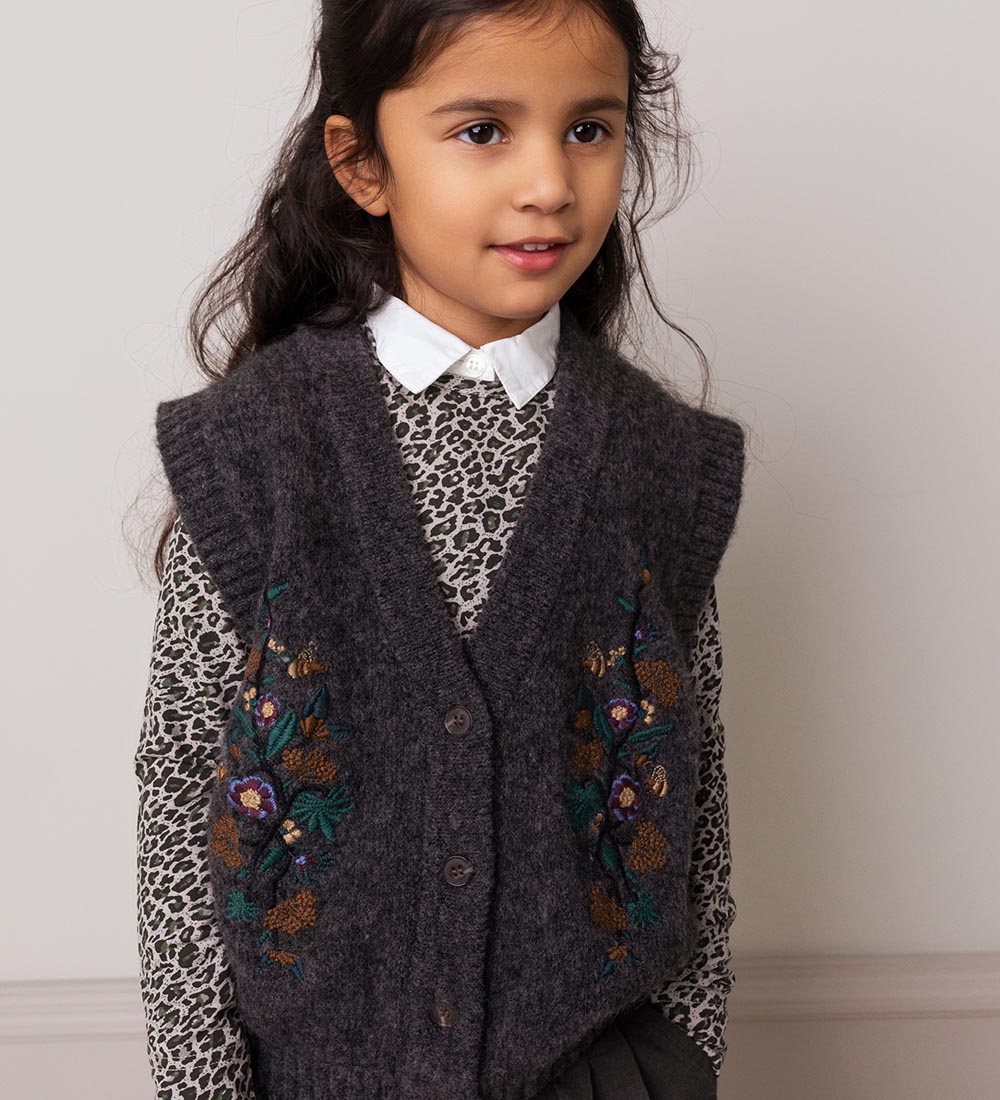 MarMar Vest - Strik - Uld - Taso - Dark Grey Melange
