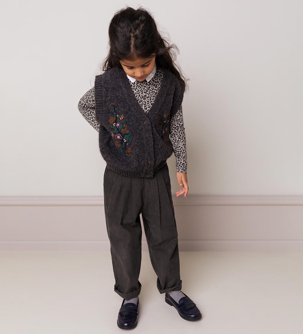 MarMar Vest - Strik - Uld - Taso - Dark Grey Melange