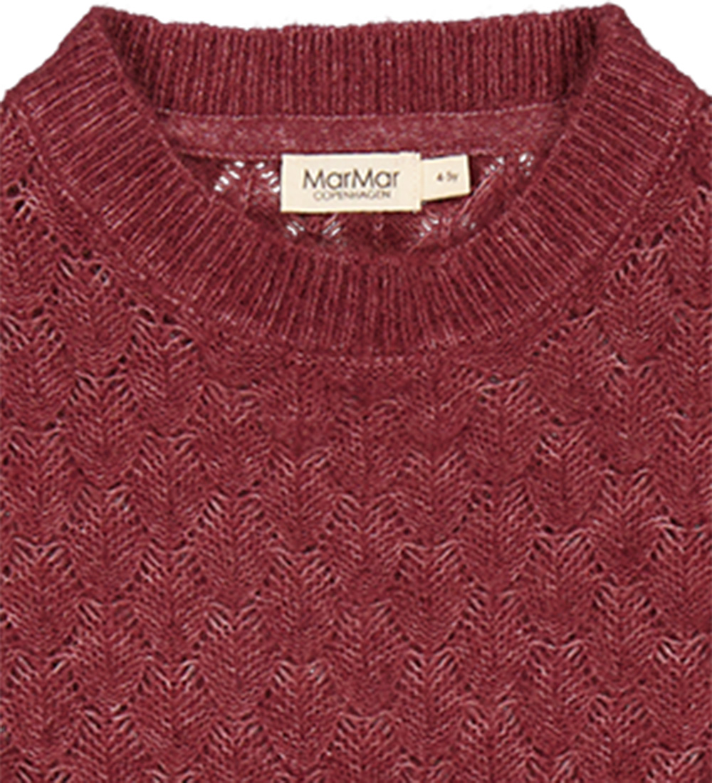 MarMar Bluse - Strik - Uld - Teha - Berry Blend