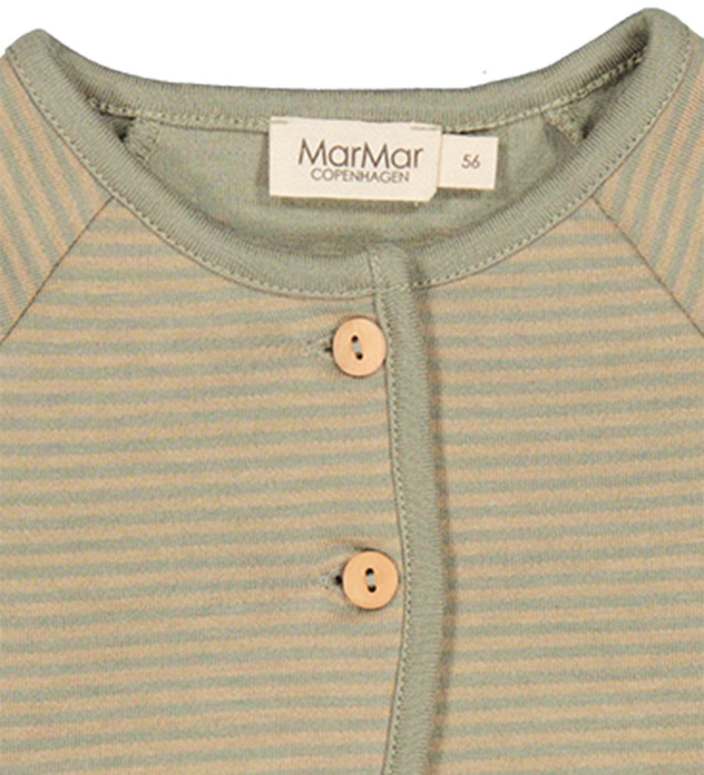 MarMar Cardigan - Modal - Tabola - Sage Incense Stripe