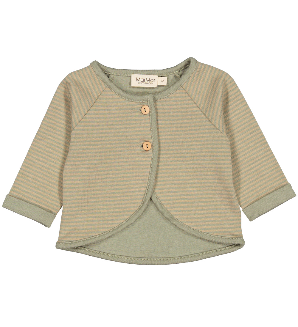 MarMar Cardigan - Modal - Tabola - Sage Incense Stripe