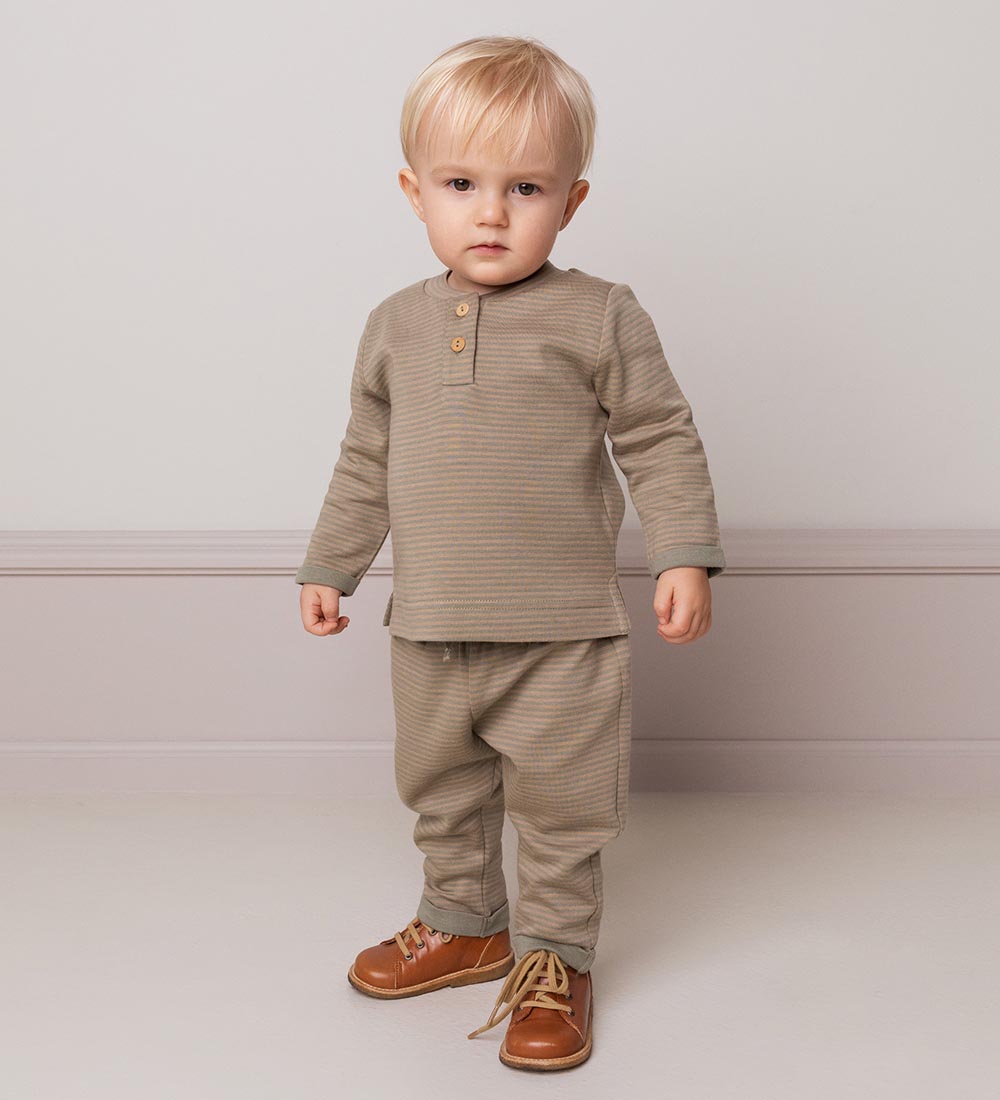 MarMar Bluse - Modal - Tany - Sage Incense Stripe