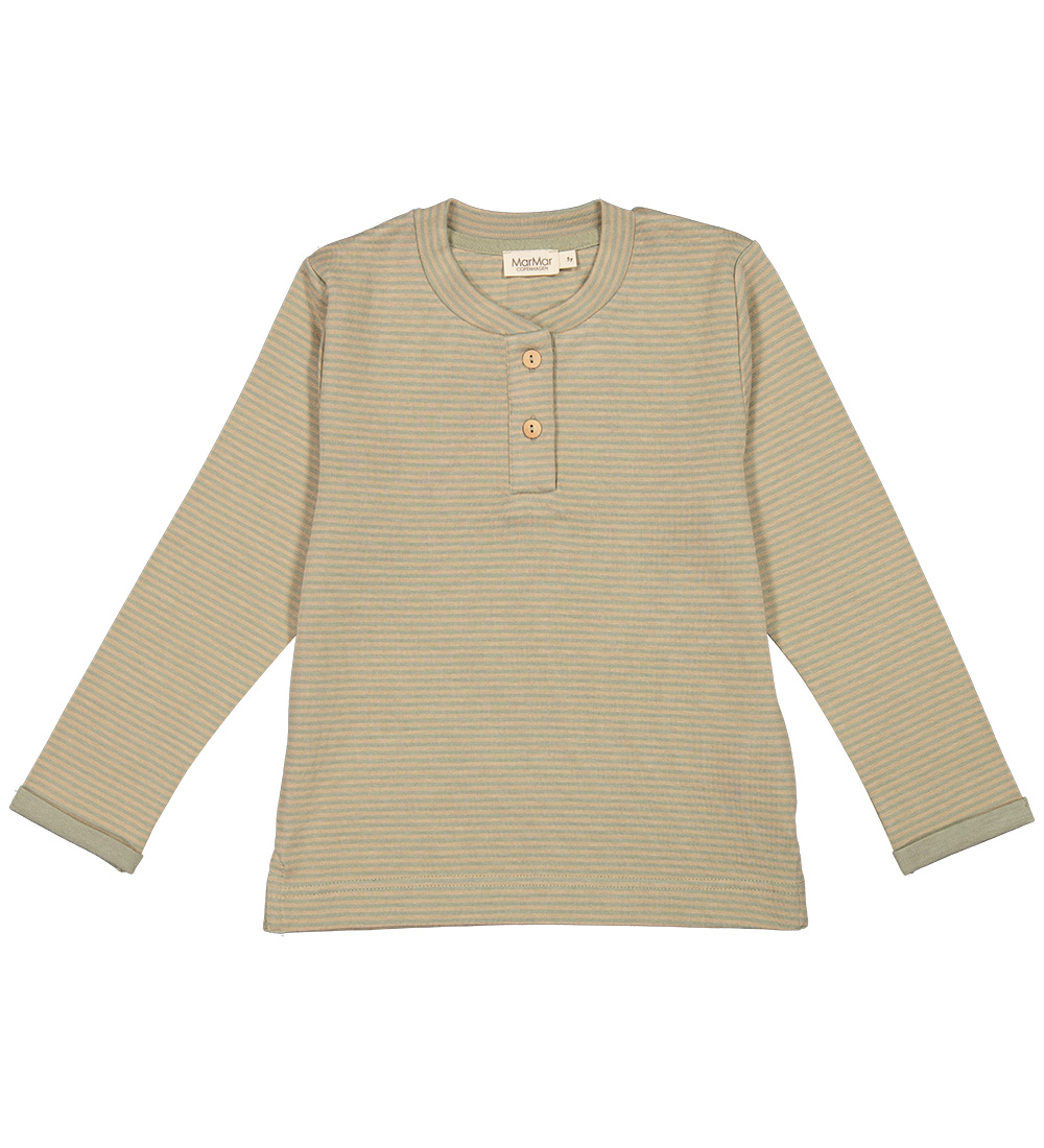 MarMar Bluse - Modal - Tany - Sage Incense Stripe