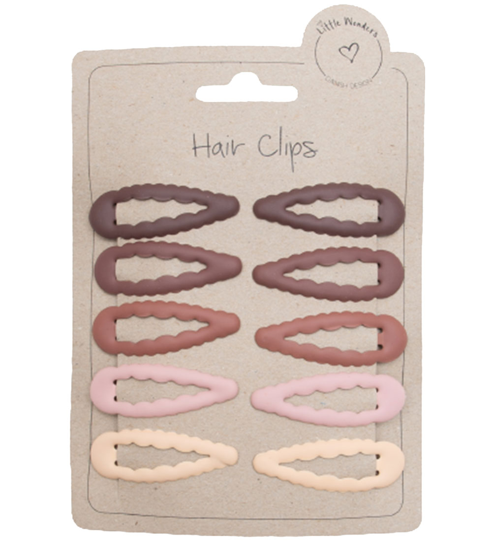 Little Wonders Hrspnder - 10-pak - Brune Farver