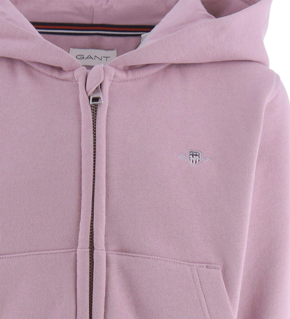 GANT Cardigan - Shield - Lilac Lavender