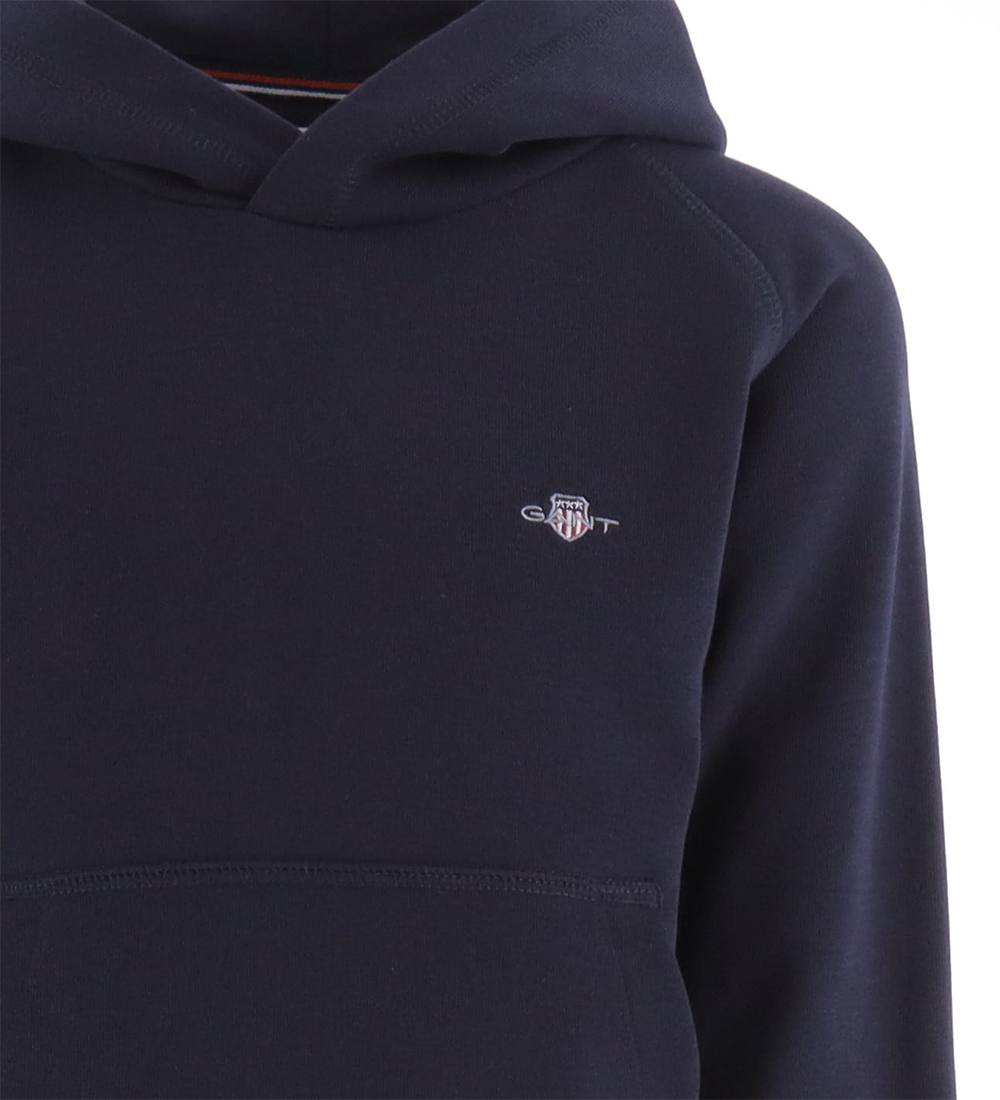 GANT Hættetrøje - Shield - Evening Blue