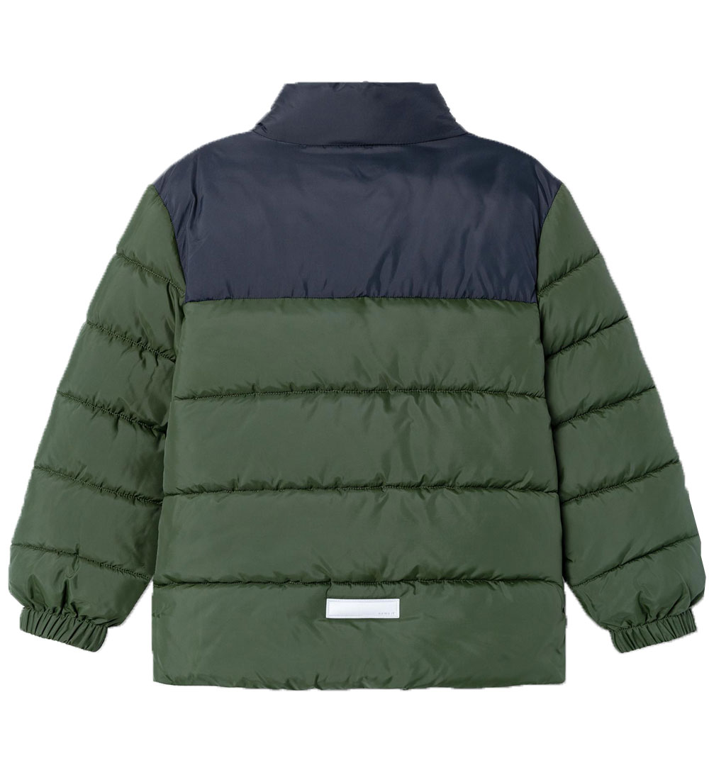 Name It Dynejakke - NkmDublin - Kombu Green
