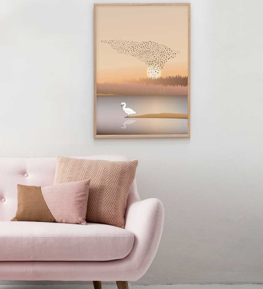 Vissevasse Plakat - 30x40 cm - Murmuration