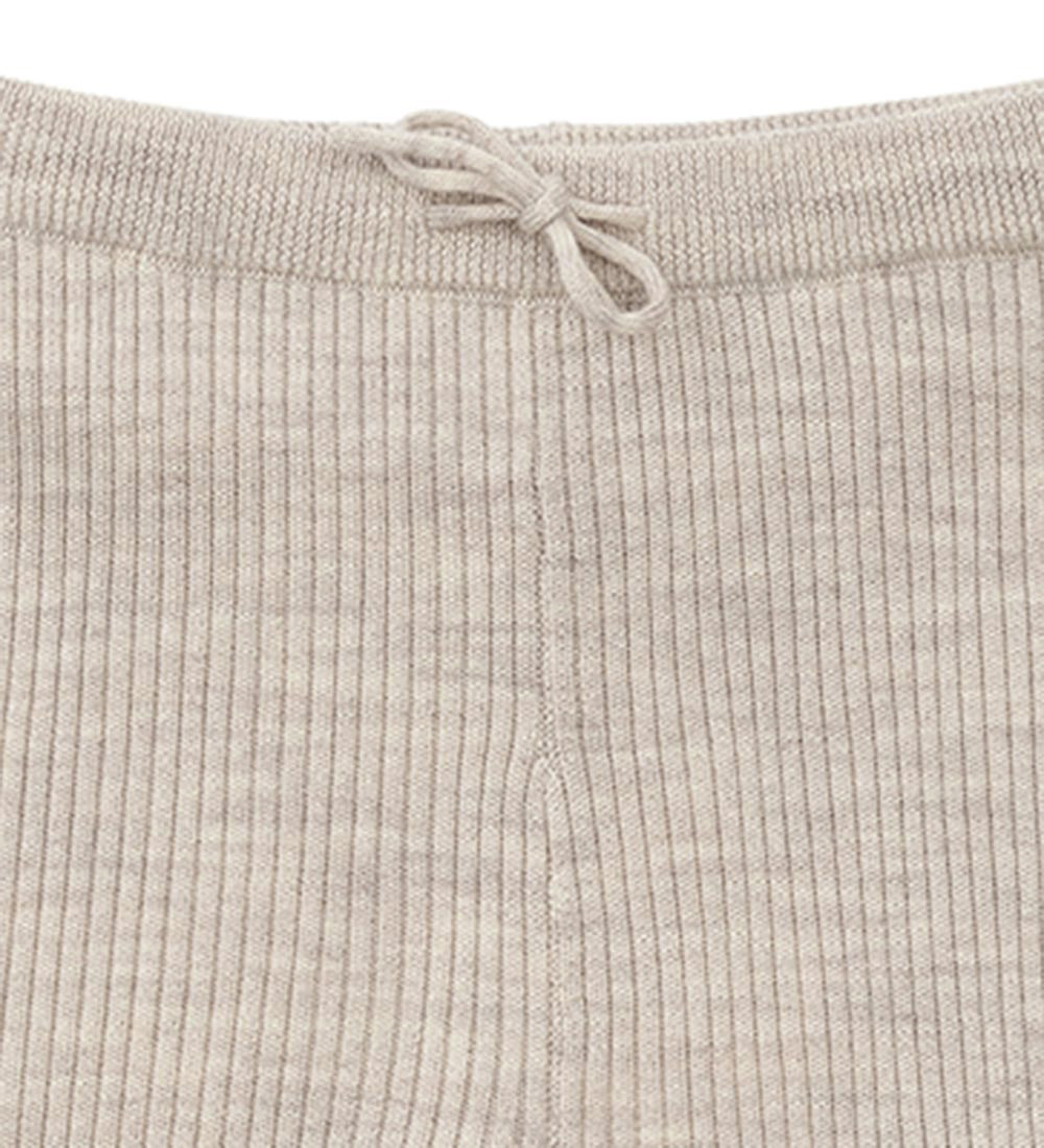 Copenhagen Colors Leggings - Uld - Pale Cream Melange