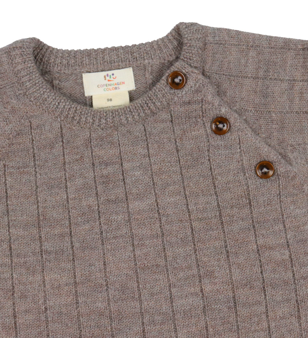 Copenhagen Colors Bluse - Uld - Natural Melange