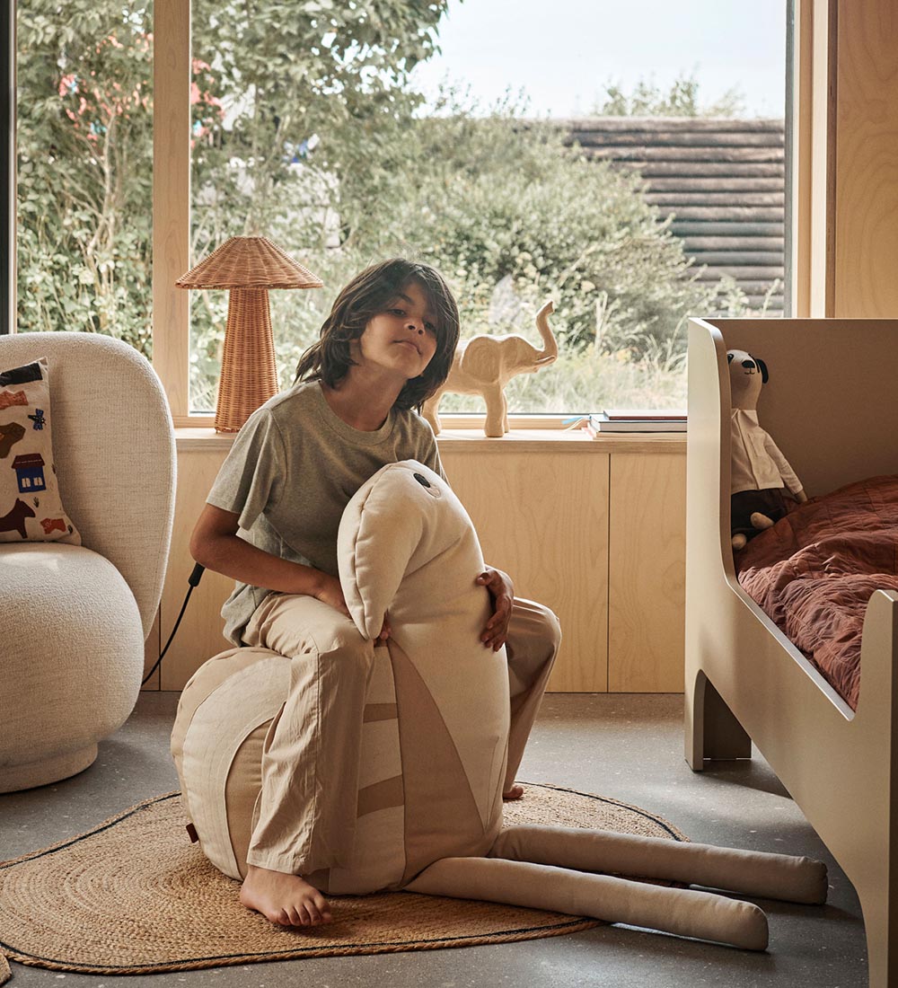 ferm Living Gulvtæppe - 95x140 cm - Pear Braided Jute - Natural
