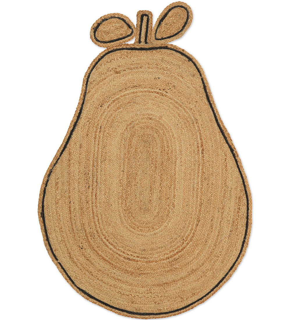 ferm Living Gulvtæppe - 95x140 cm - Pear Braided Jute - Natural