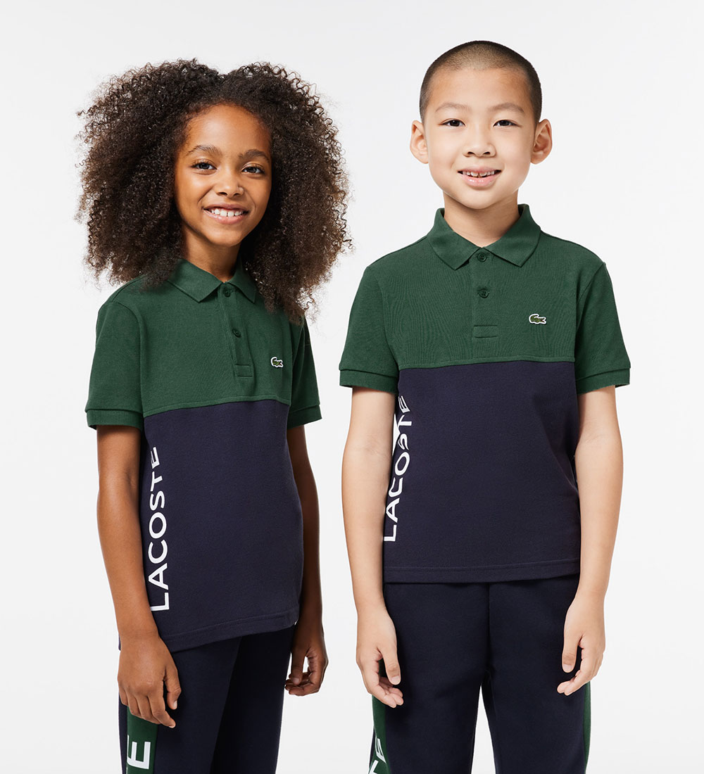 Lacoste Polo - Navy/Grn