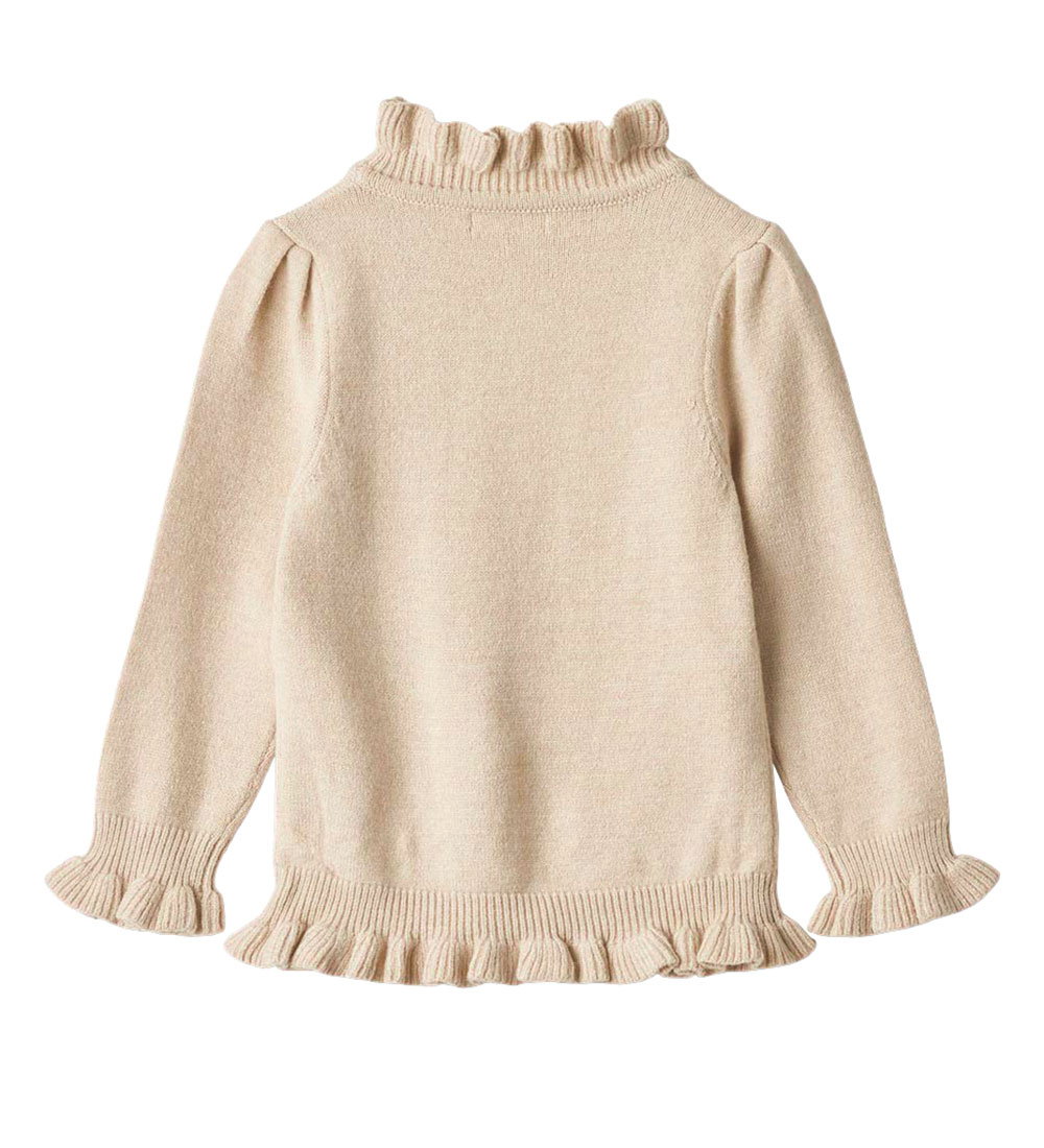 Fliink Bluse - Strik - Viskose - Abby - Sandshell