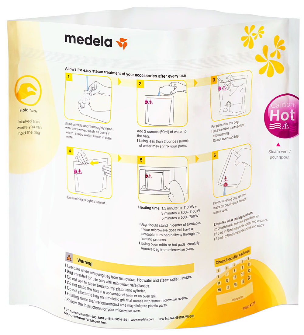 Medela Poser til Microovn - Quick Clean - 5 stk.