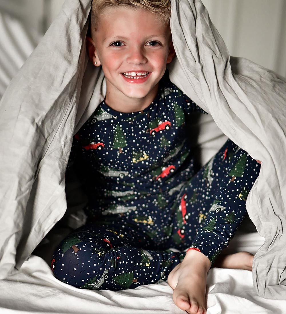 The New Nattøj - TnHoliday - Navy Blazer m. Print