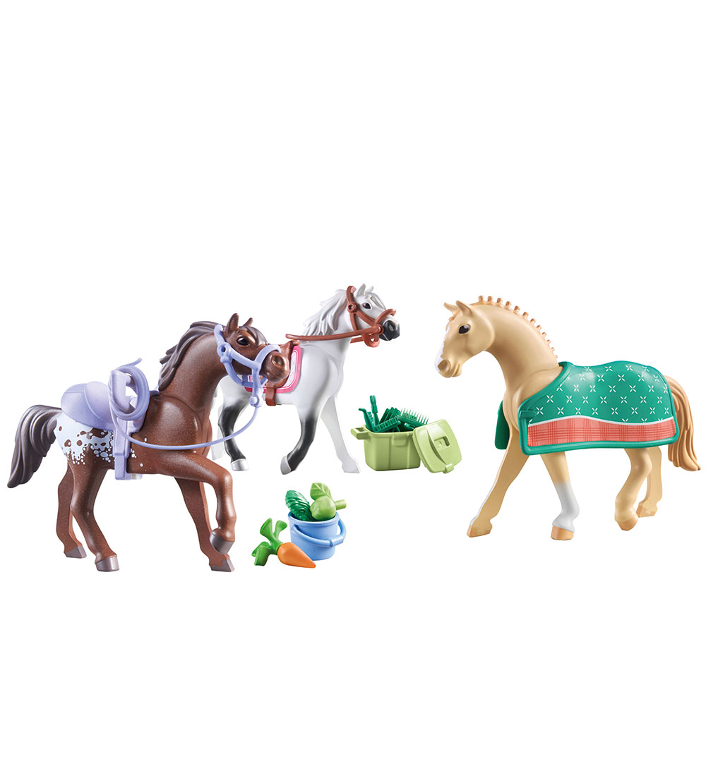 Playmobil Horses Of Waterfall - 3 heste: Morgan, Quarter Horse &