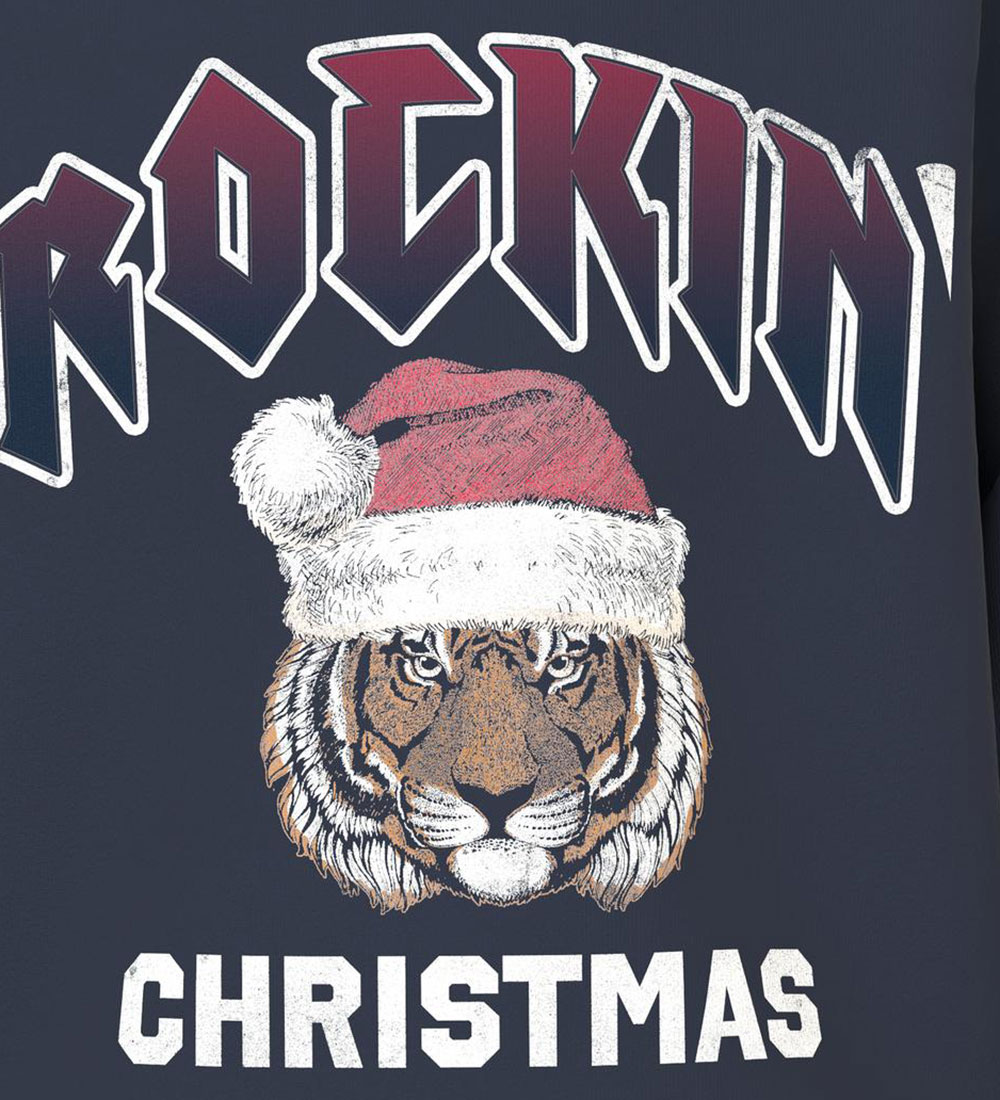 Name It Sweatshirt - NkmVismas - Dark Sapphire m. Tiger