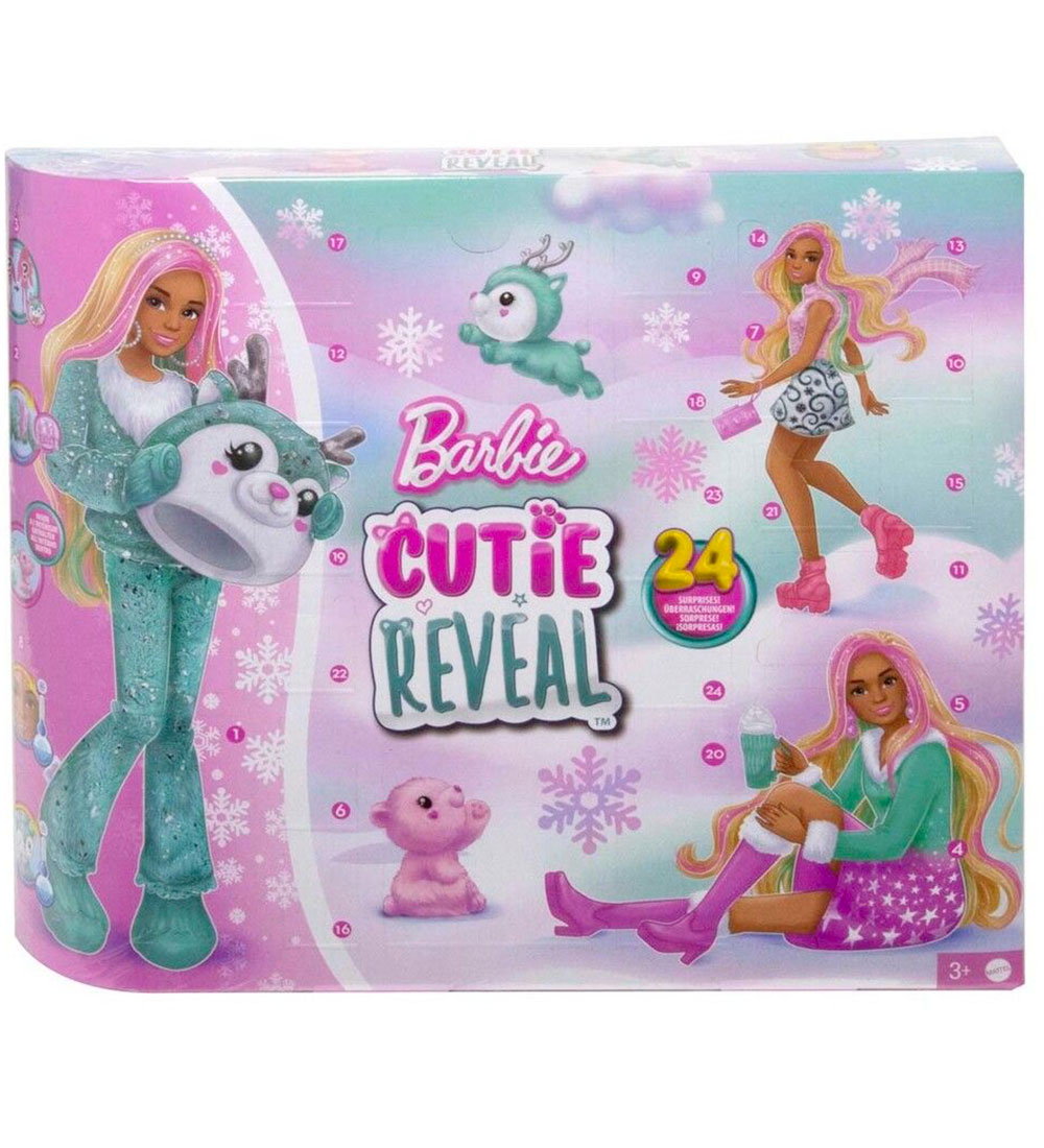 Barbie Cutie Reveal Julekalender - 24 Låger