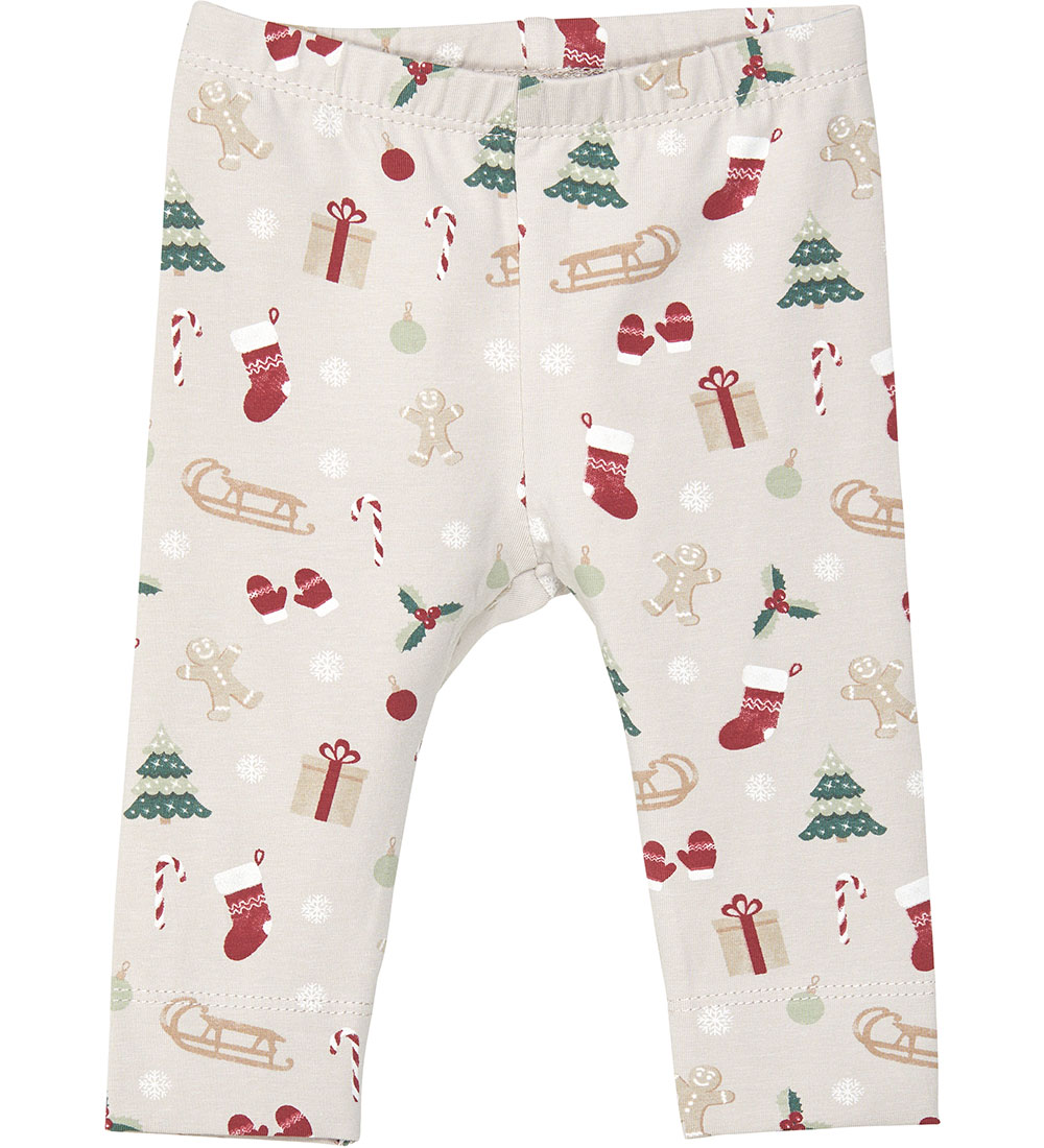 Fixoni Leggings - Duck Green/Beige