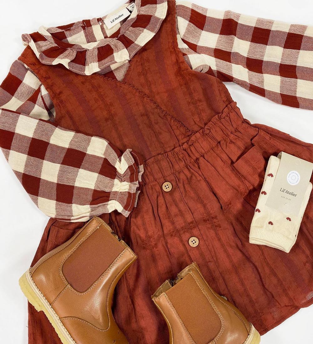 Lil' Atelier Bluse - NmfRosali - Fired Brick