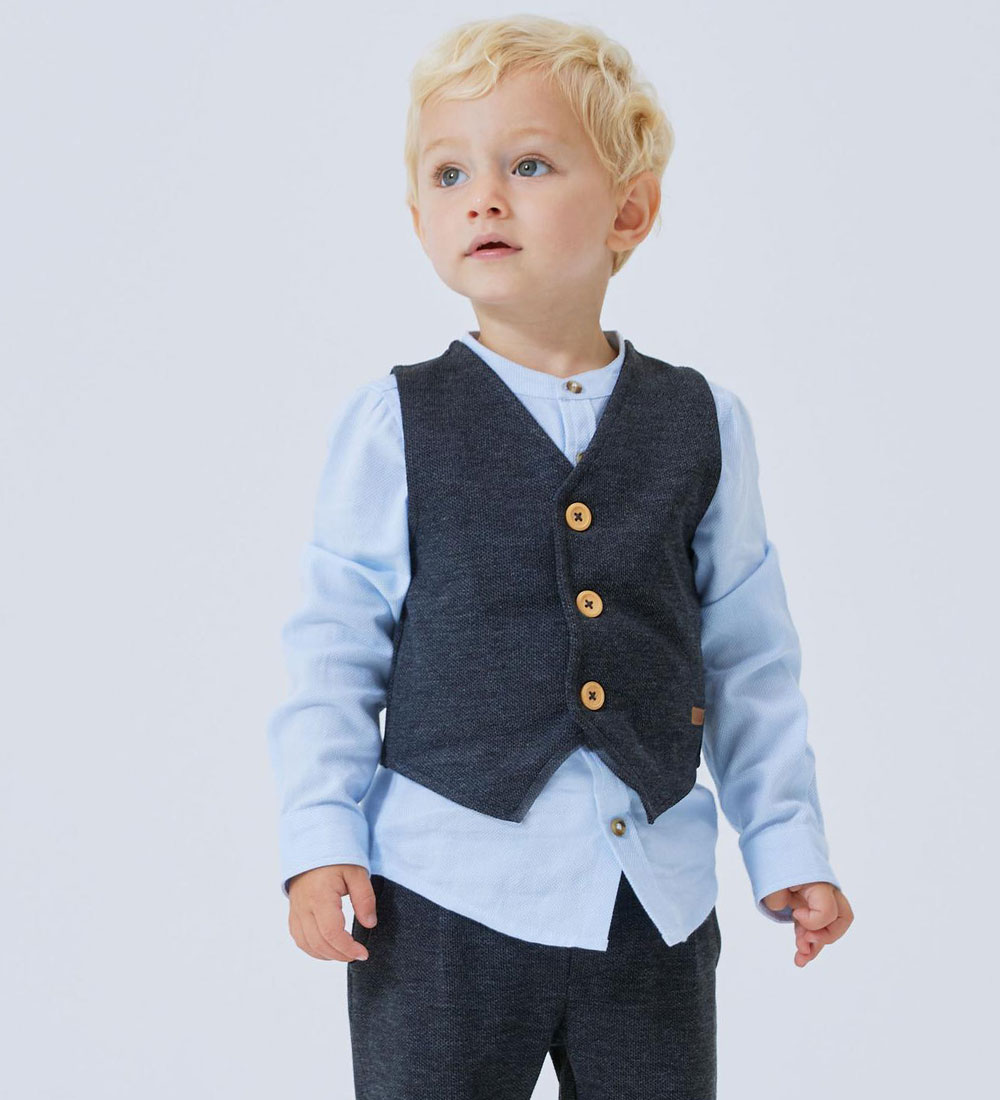 Name It Vest - NmmRobino - Dark Grey Melange
