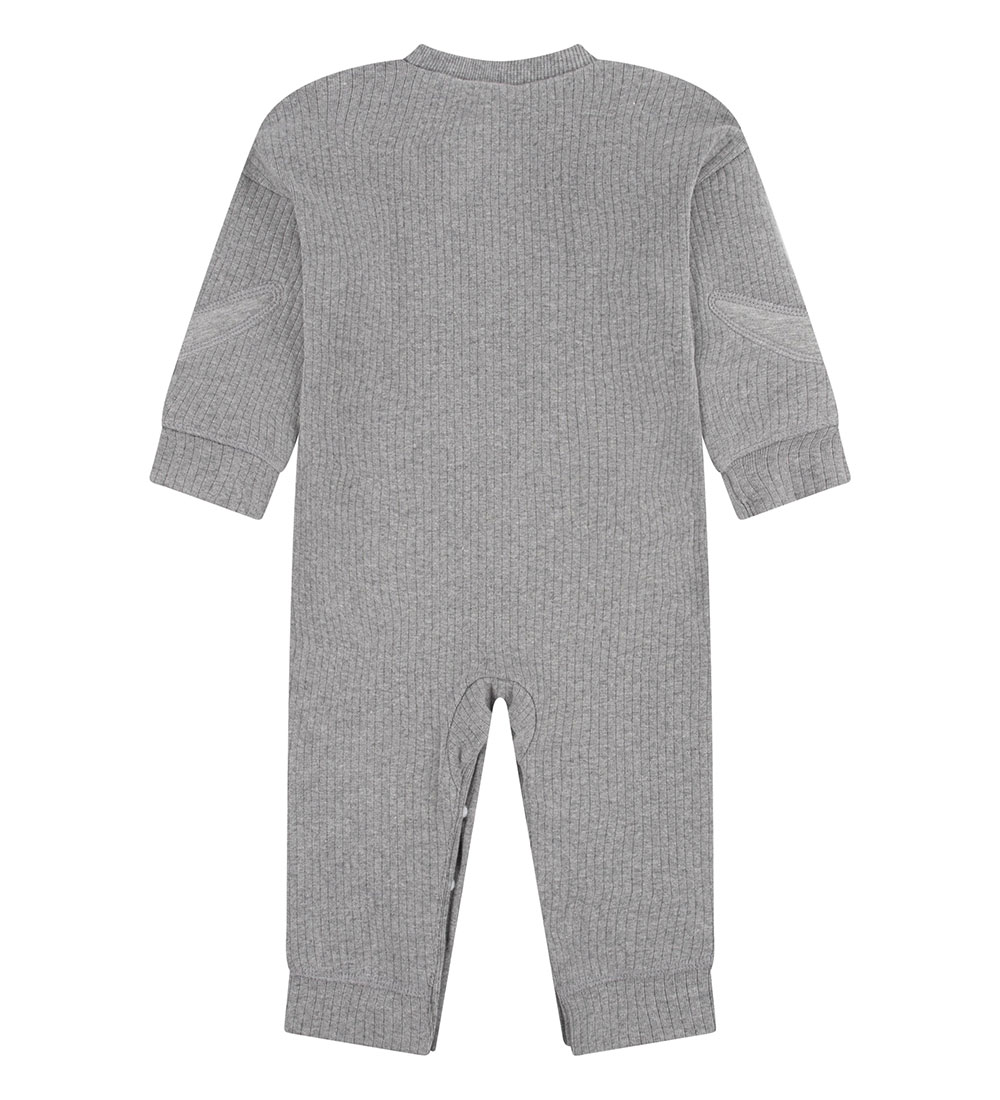 Nike Heldragt - Rib - Carbon Heather m. Logoer