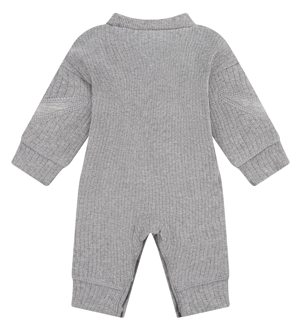 Nike Heldragt - Rib - Carbon Heather m. Logoer