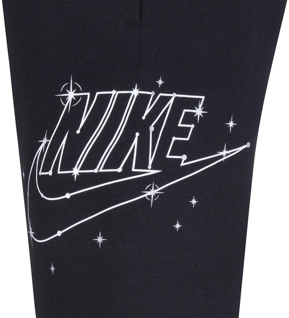 Nike Sweatpants - Sort m. Hvid/Sølv