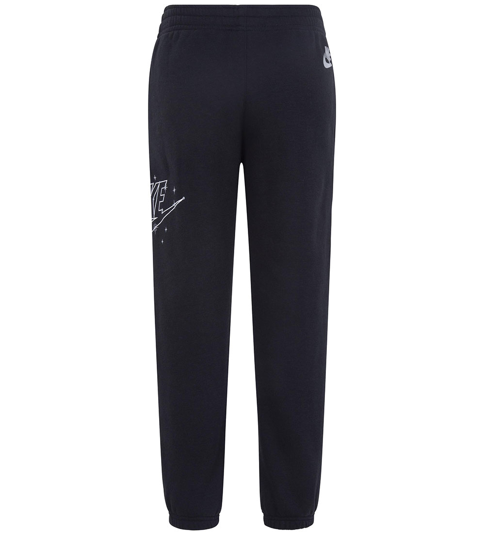 Nike Sweatpants - Sort m. Hvid/Sølv