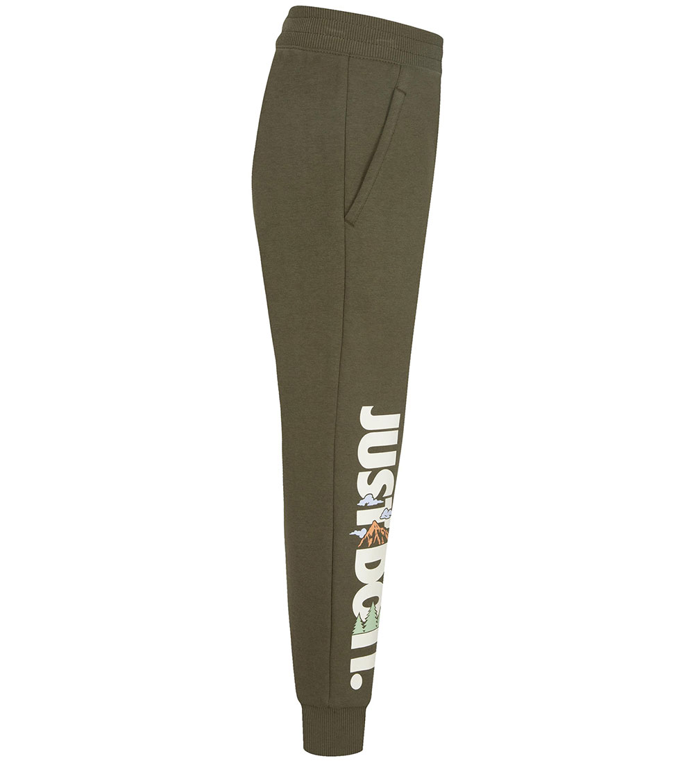 Nike Sweatpants - Medium Olive m. Print