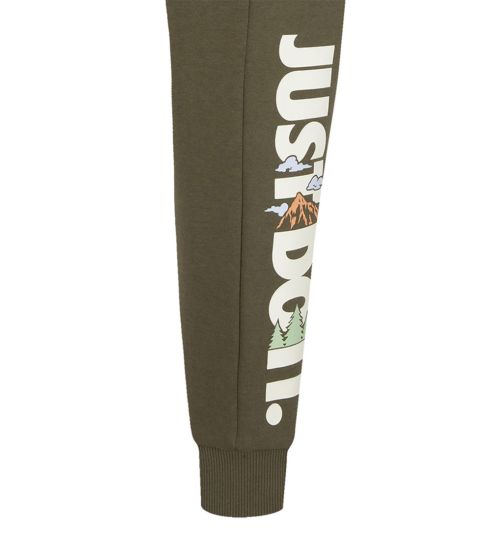Nike Sweatpants - Medium Olive m. Print