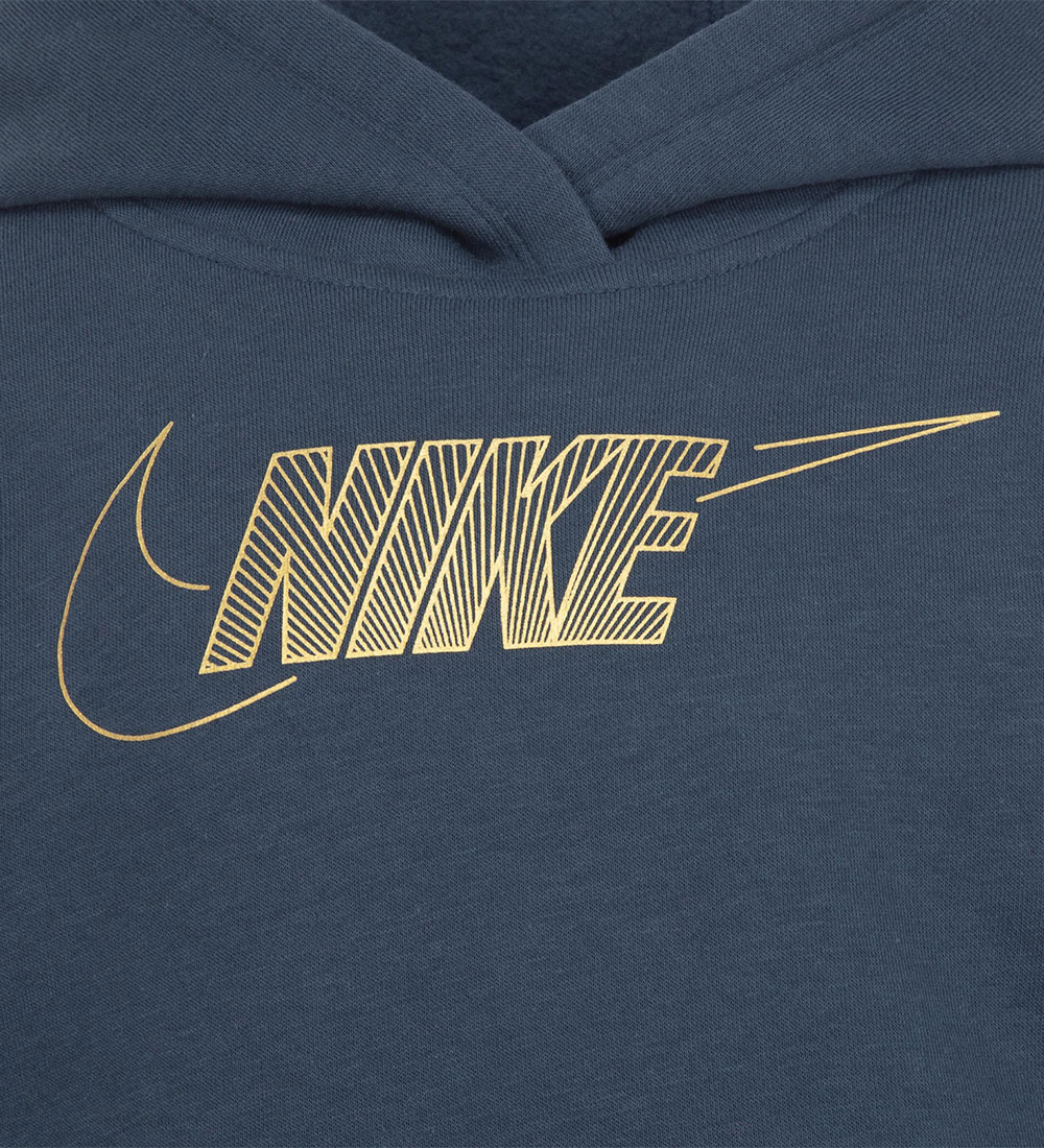 Nike Hættetrøje - Deep Jungle m. Guld
