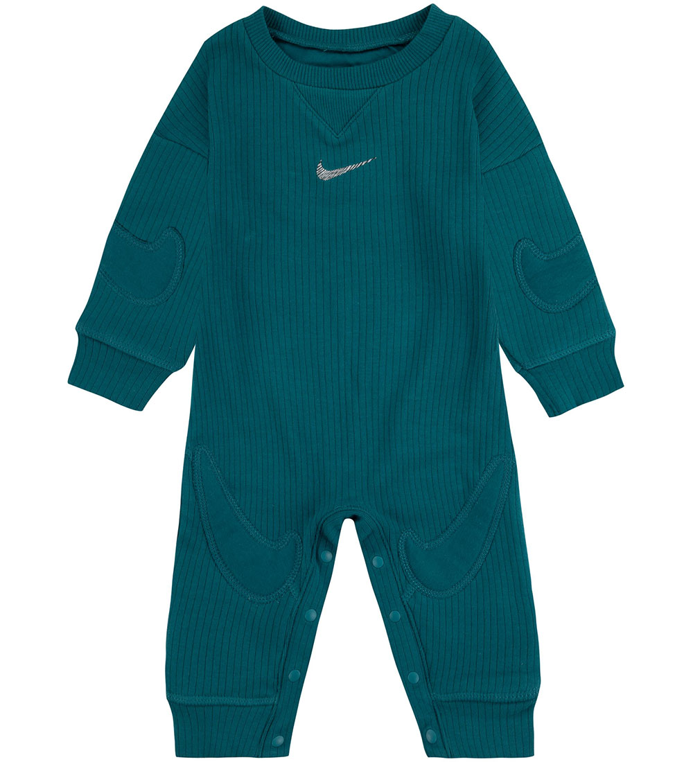 Nike Heldragt - Rib - Geode Teal m. Logoer