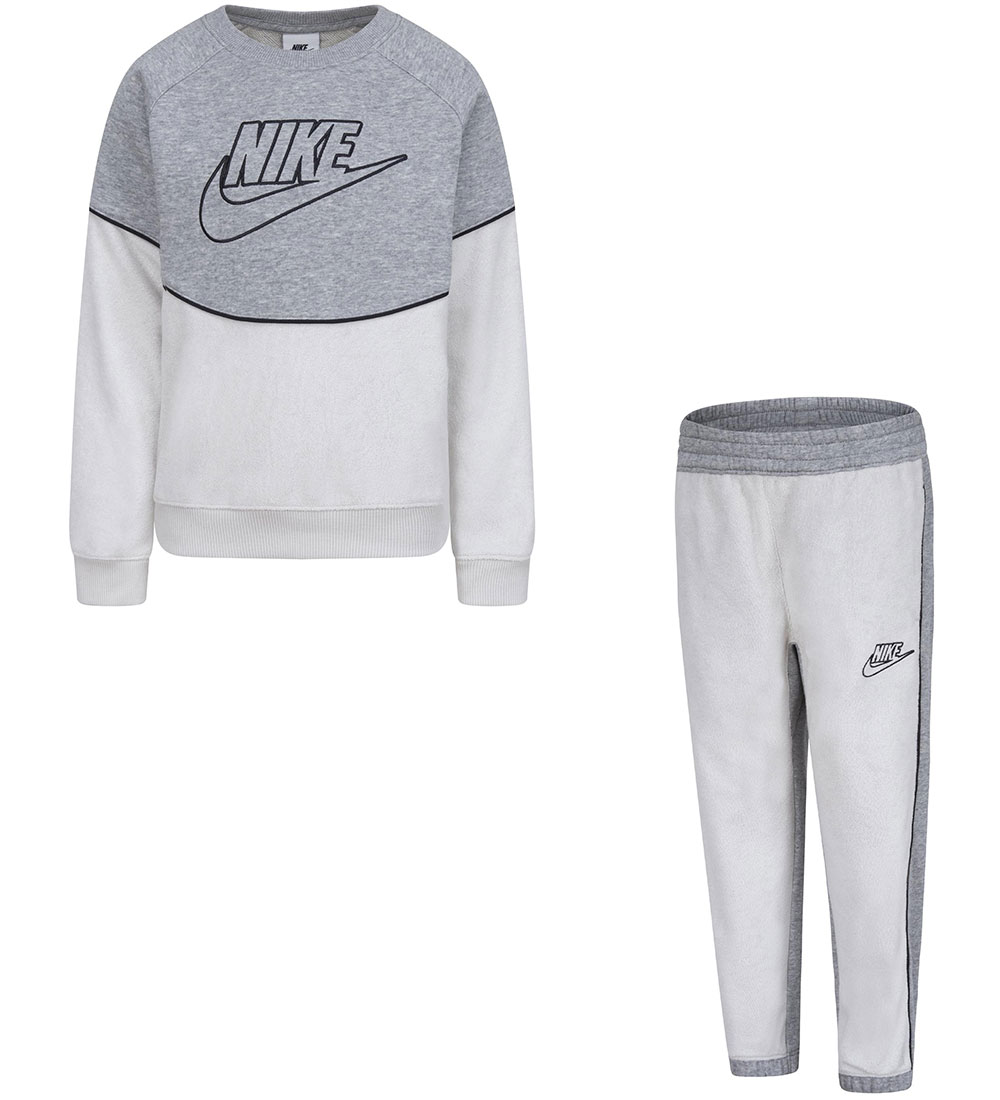 Nike Sweatst - Grmeleret/Creme m. Frott