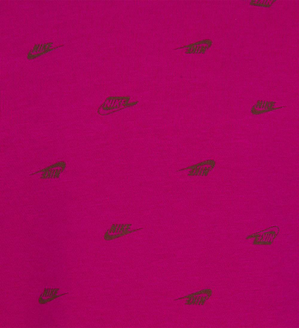 Nike Sweatsæt - Cacao Wow/Pink m. Logoer