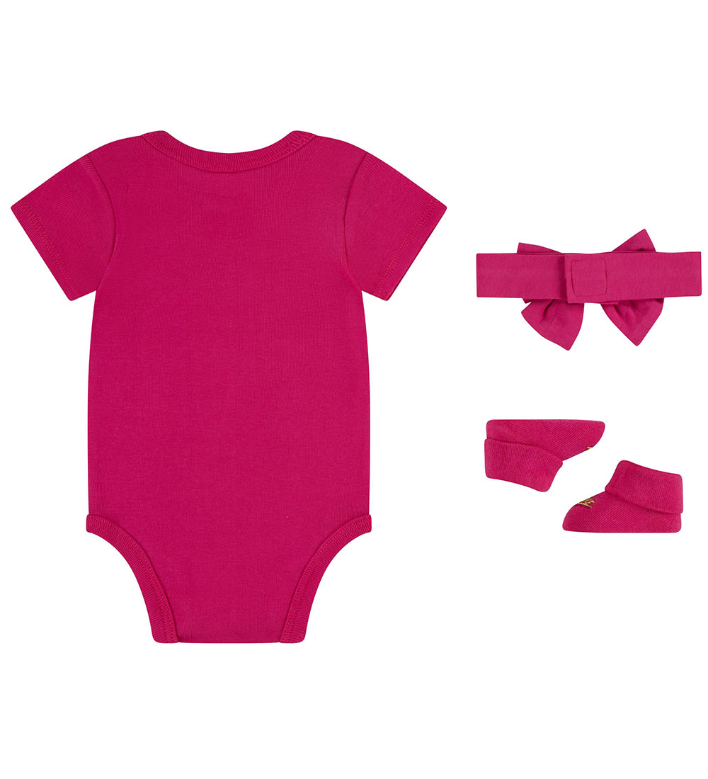 Nike Gaveæske - Futter/Hårbånd/Body k/æ - Pink m. Guld