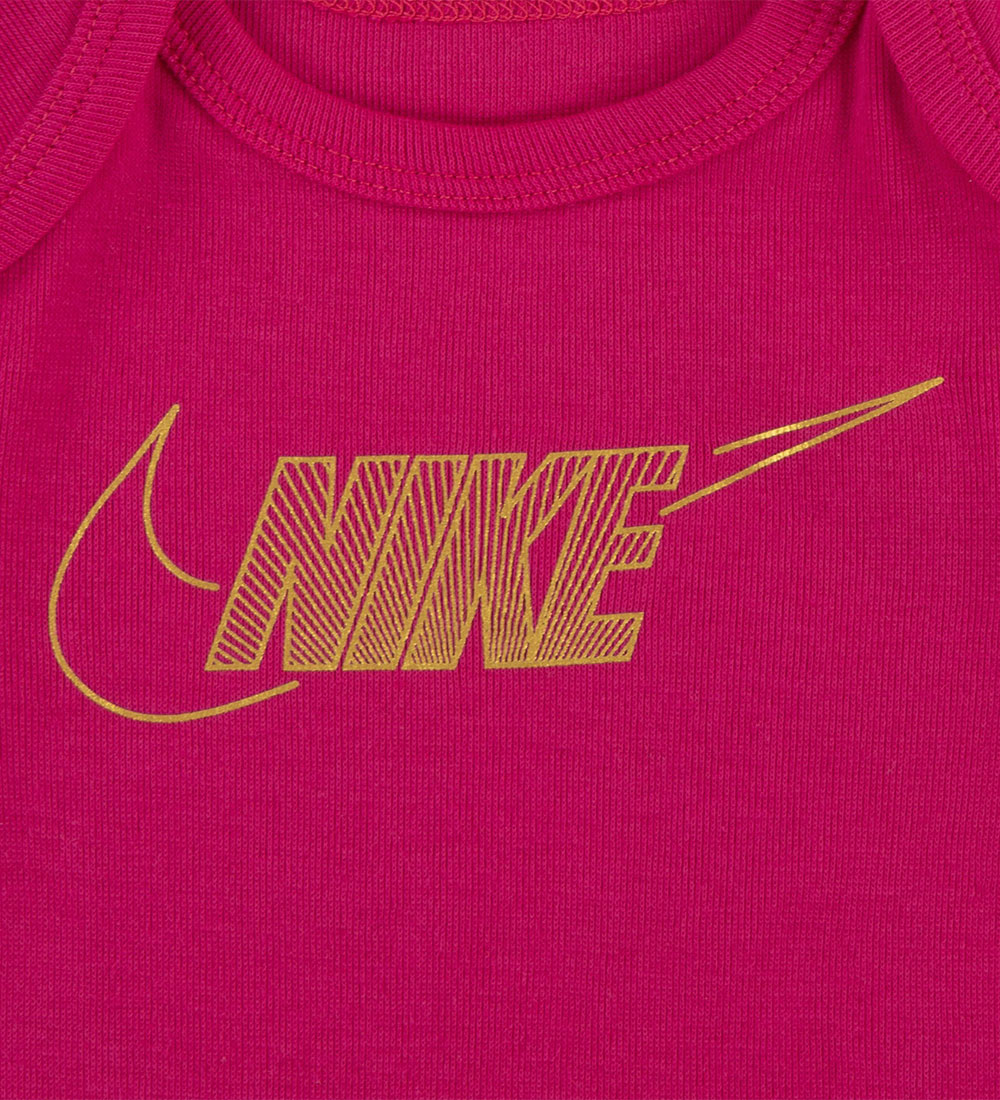 Nike Gaveæske - Futter/Hårbånd/Body k/æ - Pink m. Guld