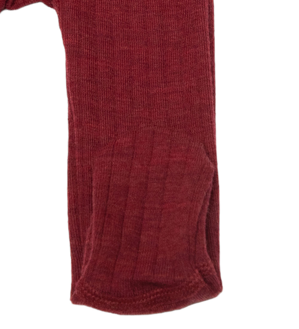 Joha Leggings m. Fødder - Uld - Bordeaux