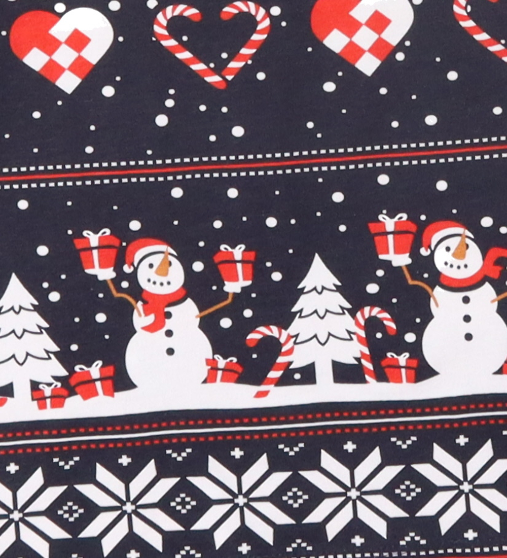 Jule-Sweaters Nattøj - Julehjerte Pyjamas - Navy