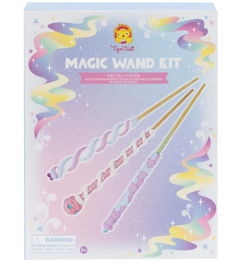 Tiger Tribe Legesæt - Magic Wand Kit - 3 Stk. - Pastel Power