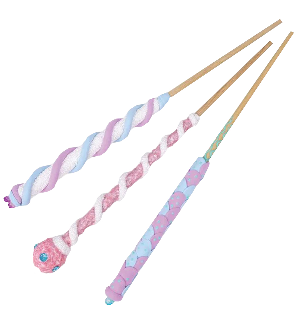 Tiger Tribe Legesæt - Magic Wand Kit - 3 Stk. - Pastel Power