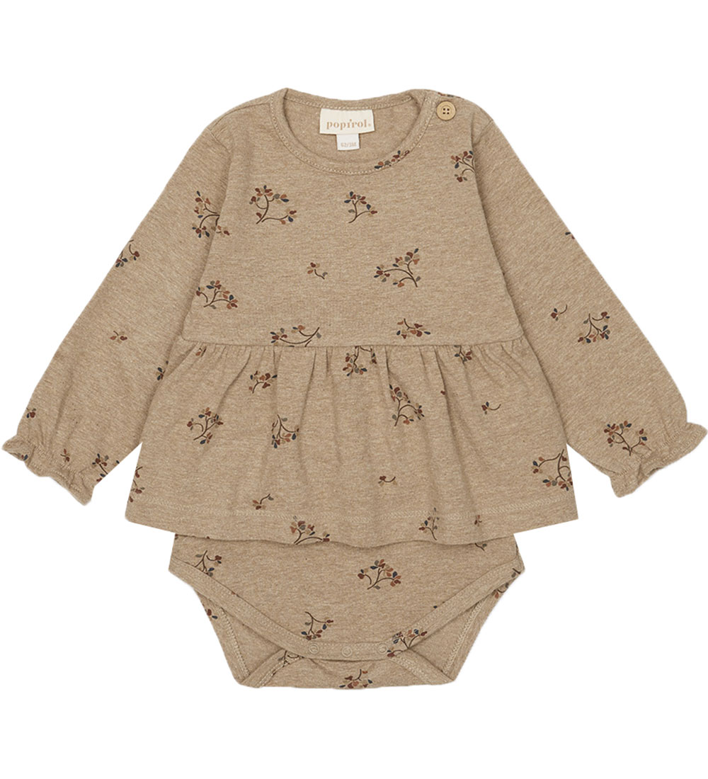 Popirol Kjolebody l/æ - Posinne - Print Winterbloom